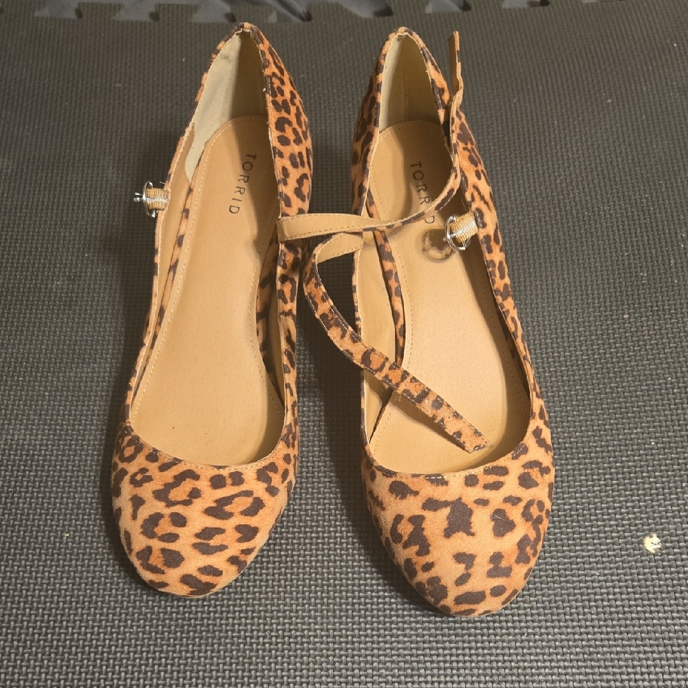Torrid Brown Leopard Print Mary janes